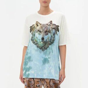 Camilla Call Of‎ The Falcon Oversized Band Tee XS b59